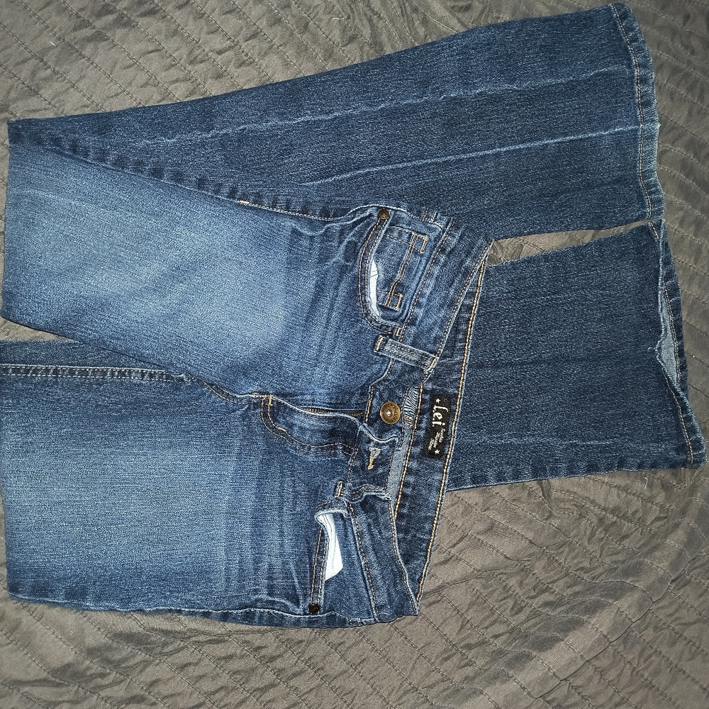 bootcut jeans, size unknown but fits like a small